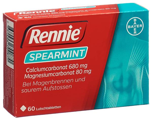 RENNIE SPEARMINT LUTSCHTABL 60 STK