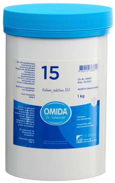 OMIDA SCHÜSSLER NR15 KAL JOD TABL D 12 DS 1000 G