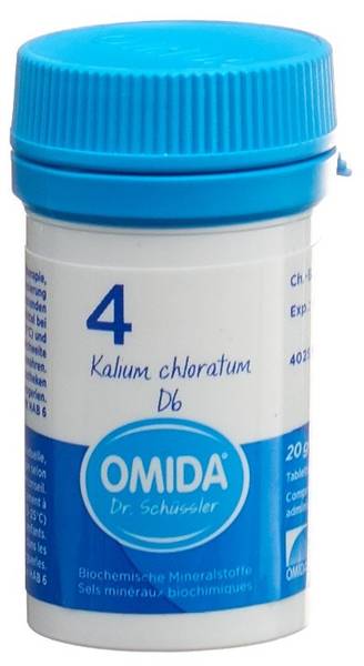 OMIDA SCHÜSSLER NR4 KAL CHLOR TABL D 6 DS 20 G