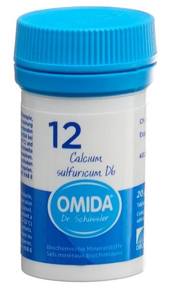 OMIDA SCHÜSSLER NR12 CAL SULF TABL D 6 DS 20 G