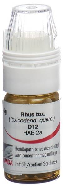OMIDA RHUS TOXICODENDRON GLOB D 12 DOSIERHILFE 4 G