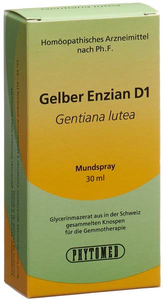 PHYTOMED GEMMO GENTIANA LUTEA LIQ D 1 SPR 30 ML