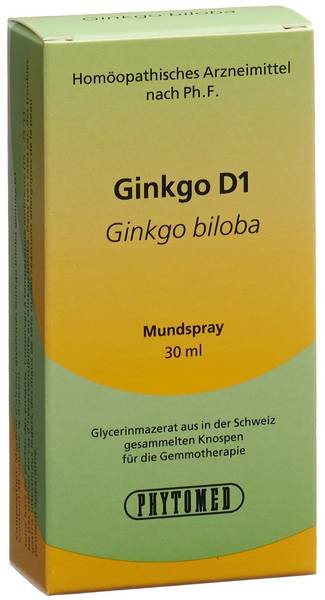 PHYTOMED GEMMO GINKGO BILOBA LIQ D 1 SPR 30 ML