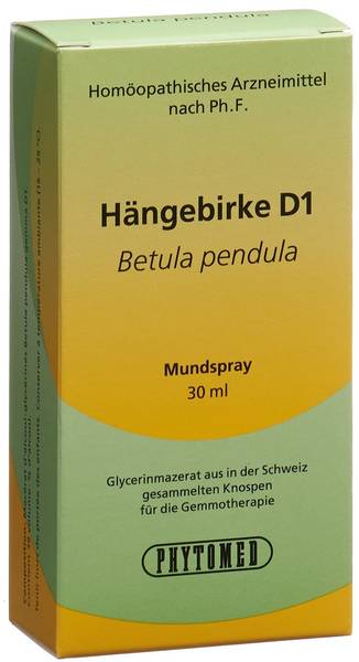 PHYTOMED GEMMO BETULA PENDULA LIQ D 1 SPR 30 ML