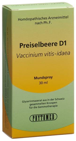 PHYTOMED GEMMO VACCINIUM VITIS IDA LIQ D 1 30 ML