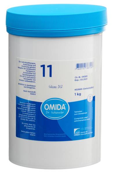OMIDA SCHÜSSLER NR11 SILICEA TABL D 12 DS 1000 G