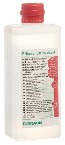 BRAUN ETHANOL 70 % FÜR FLÄCHEN OVALFL 500 ML