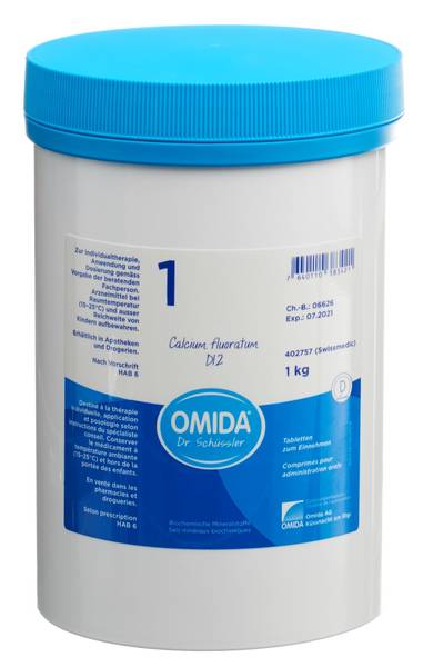 OMIDA SCHÜSSLER NR1 CAL FLUOR TABL D 12 DS 1000 G