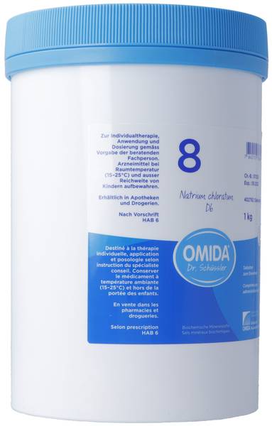 OMIDA SCHÜSSLER NR8 NATR CHLOR TABL D 6 DS 1000 G