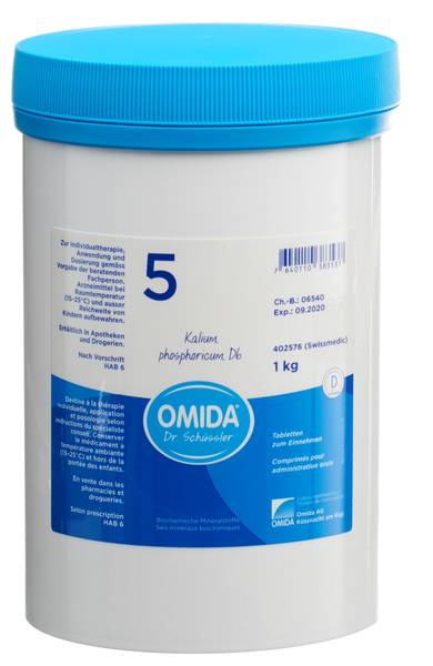 OMIDA SCHÜSSLER NR5 KAL PHOS TABL D 6 DS 1000 G