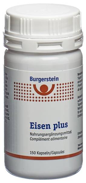 BURGERSTEIN EISEN PLUS WEICHKAPS DS 150 STK
