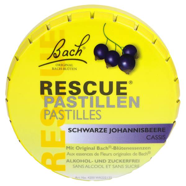 RESCUE PASTILLEN BLACKCURRANT 50 G