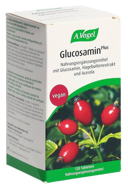 VOGEL GLUCOSAMIN PLUS TABL M HAGEBUTTENEXT 120 STK