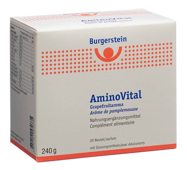 BURGERSTEIN AMINOVITAL PLV GRAPEFRUIT 20 STK