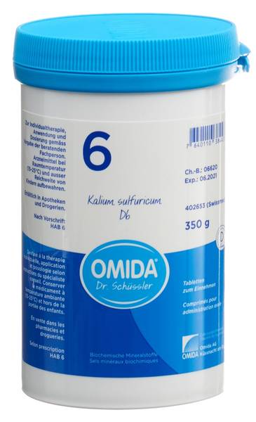 OMIDA SCHÜSSLER NR6 KAL SULF TABL D 6 DS 350 G