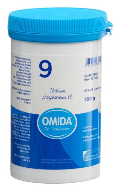 OMIDA SCHÜSSLER NR9 NATR PHOS TABL D 6 DS 350 G