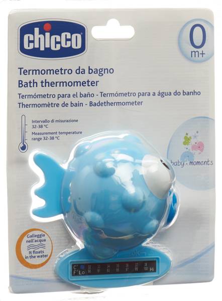 CHICCO BADETHERMOMETER GLOBE FISH LIGHT BLUE 0M+