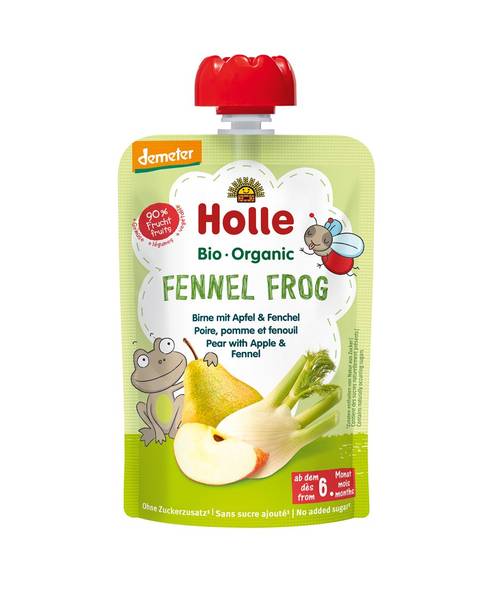 HOLLE FENNEL FROG POUCHY BIRNE APFEL FENCHEL 100 G