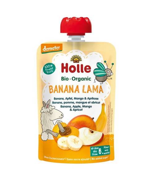 HOLLE BANAN LAMA POUCHY BANA APF MANGO APRI 100 G