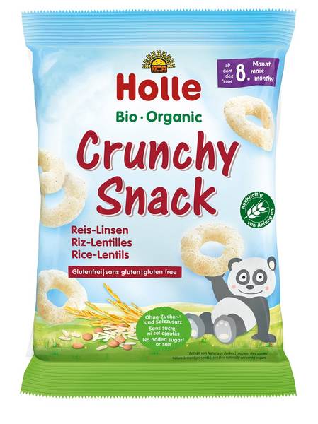 HOLLE BIO-CRUNCHY SNACK REIS LINSEN 25 G