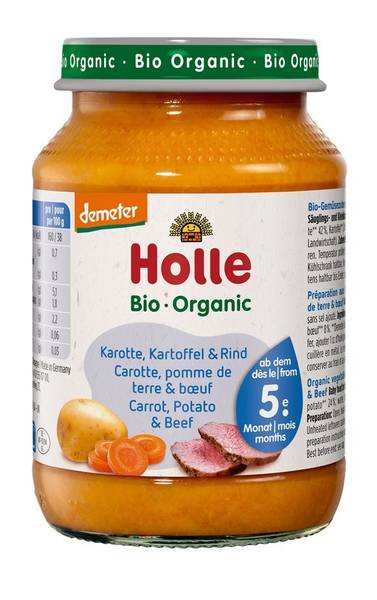 HOLLE KAROTTEN KARTOFFEL & RIND 190 G